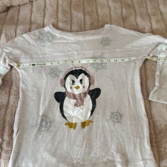 Kids Penguin Graphic Long Sleeve Shirt - Picture 3 of 7